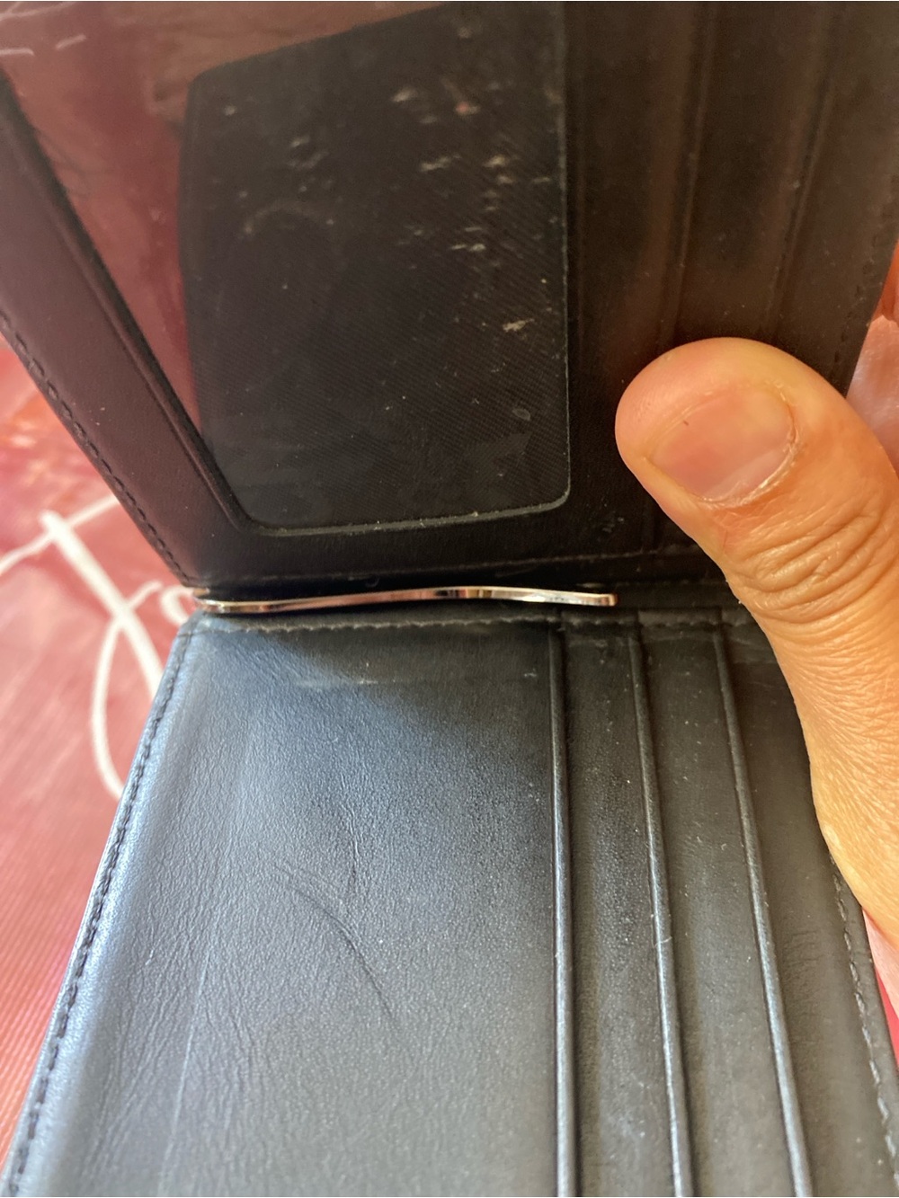 MCM Black Signature Monogram Leather Wallet - Picture 9 of 11